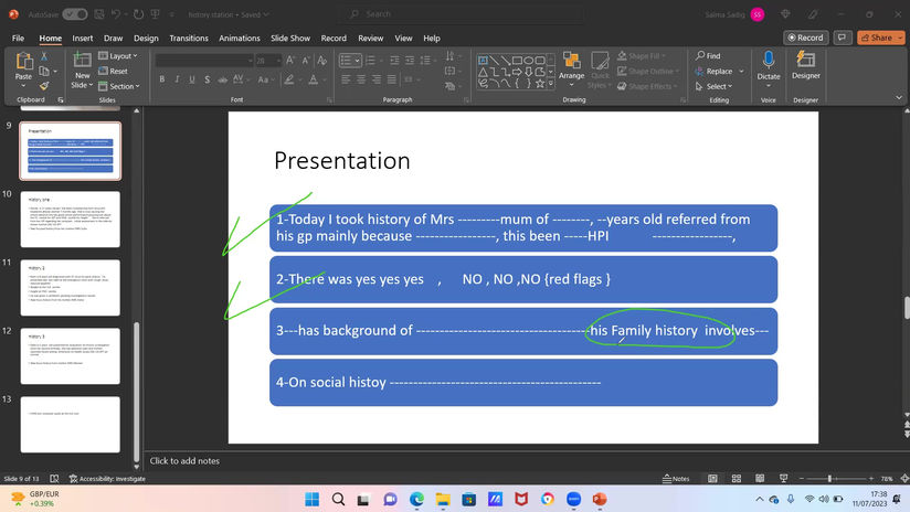 History ,constipation
